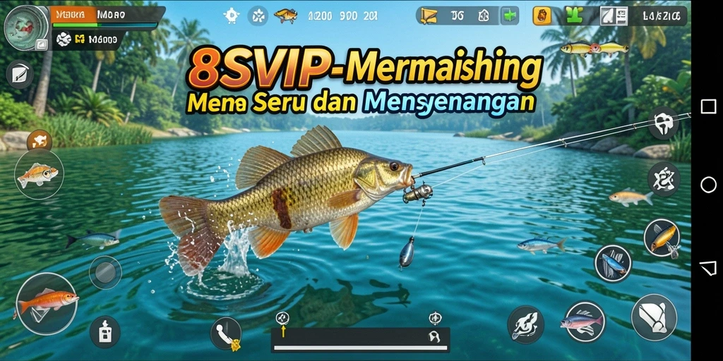 Tampilan gameplay memancing yang menegangkan dan seru di 8SVIP.