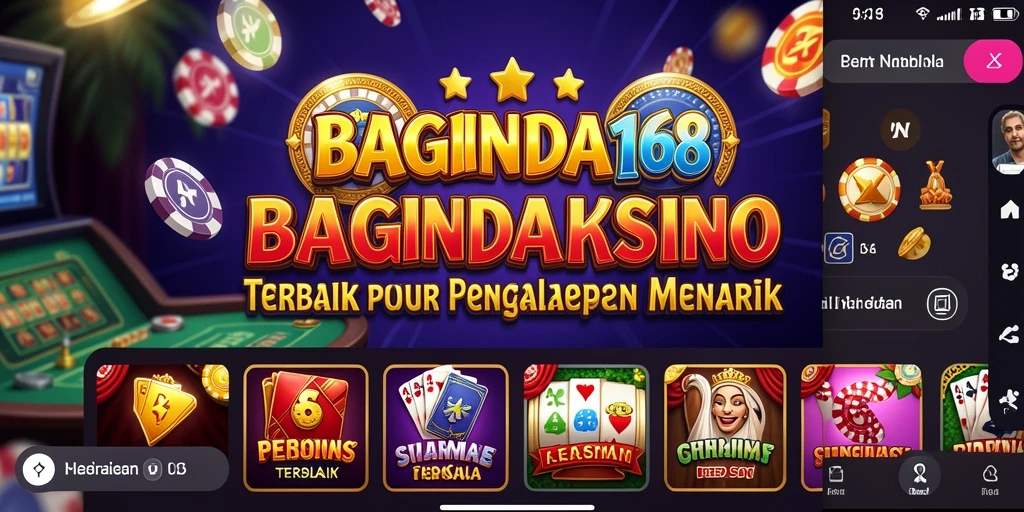 Tampilan menarik dari permainan Kasino di BAGINDA168.