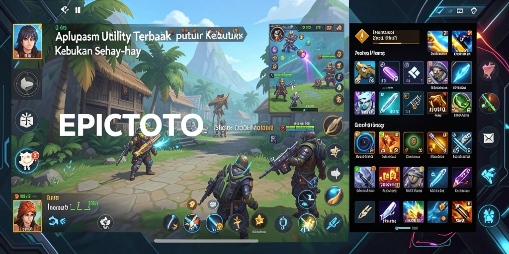 Tampilan utama EPICTOTO dengan fitur-fitur Utility yang menarik.