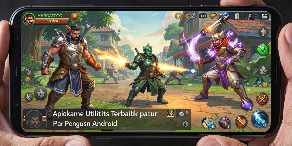 Tampilan antarmuka aplikasi HARGATOTO yang user-friendly dan menarik.