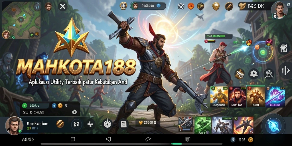 Screenshot utama MAHKOTA188 menampilkan antarmuka aplikasi yang intuitif dan fungsional.