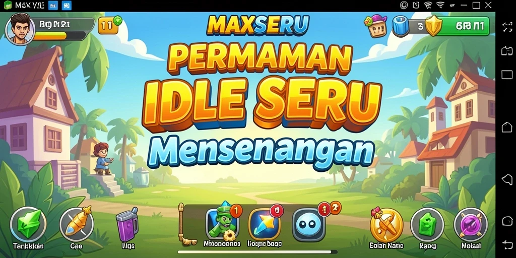 Tampilan gameplay seru dari MAXSERU yang menggambarkan momen strategis.
