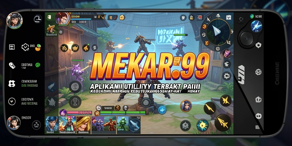 Tampilan antarmuka MEKAR99 yang user-friendly dan fitur-fitur utility.