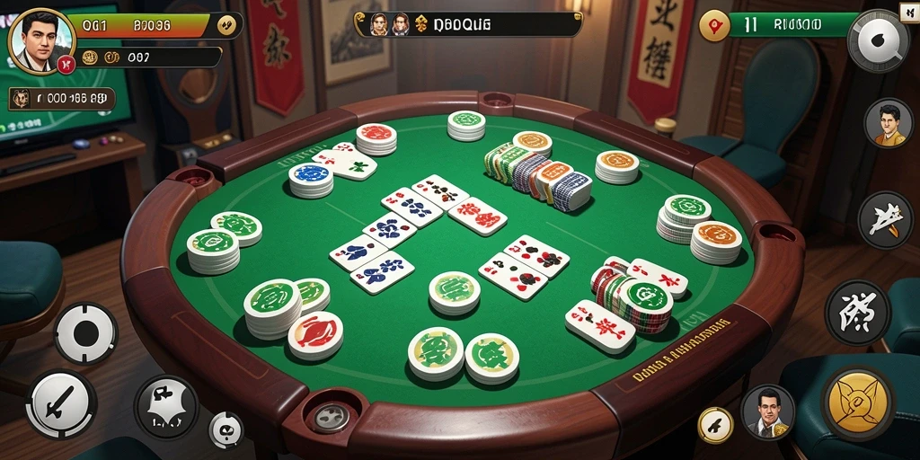 Tampilan gameplay QiuQiu yang seru dan mendebarkan.