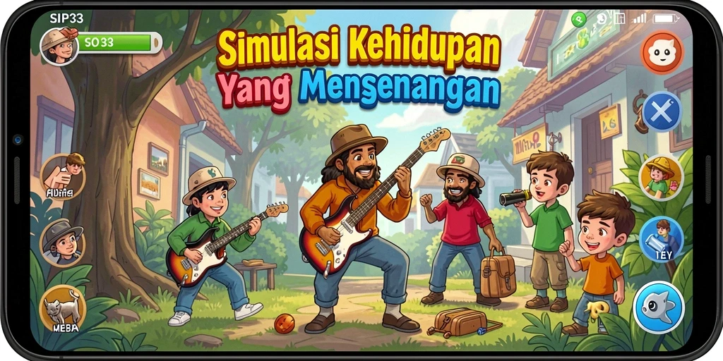 Tampilan gameplay SIP33 yang interaktif dan menantang.