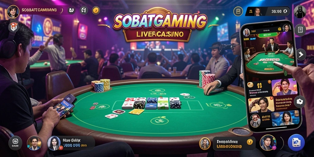 Tampilan screenshot gameplay yang menarik dari SOBATGAMING Live Casino.