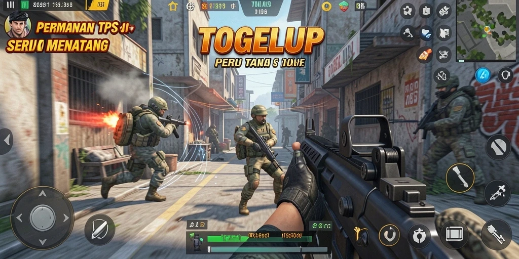 Tampilan utama gameplay TOGELUP yang menegangkan dan menarik.