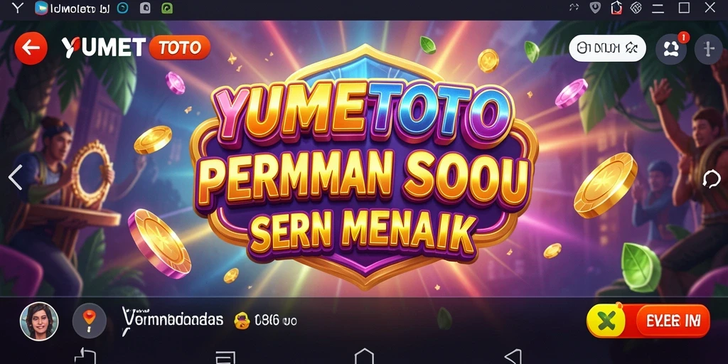 Tampilan gameplay seru YUMETOTO dengan mesin slot yang menarik.